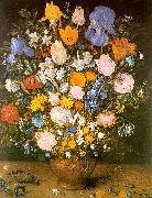 Jan Brueghel Bouquet of Flowers in a Clay Vase Norge oil painting reproduction
